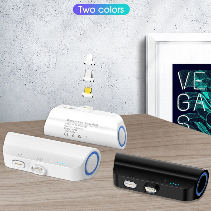 Portable Mini Capsule Magnetic Power Bank - PEAMANS