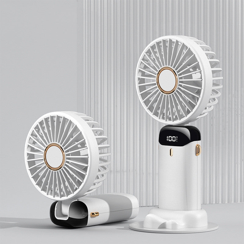 Usb Mini Portable Digital Display Electric Fan - PEAMANS
