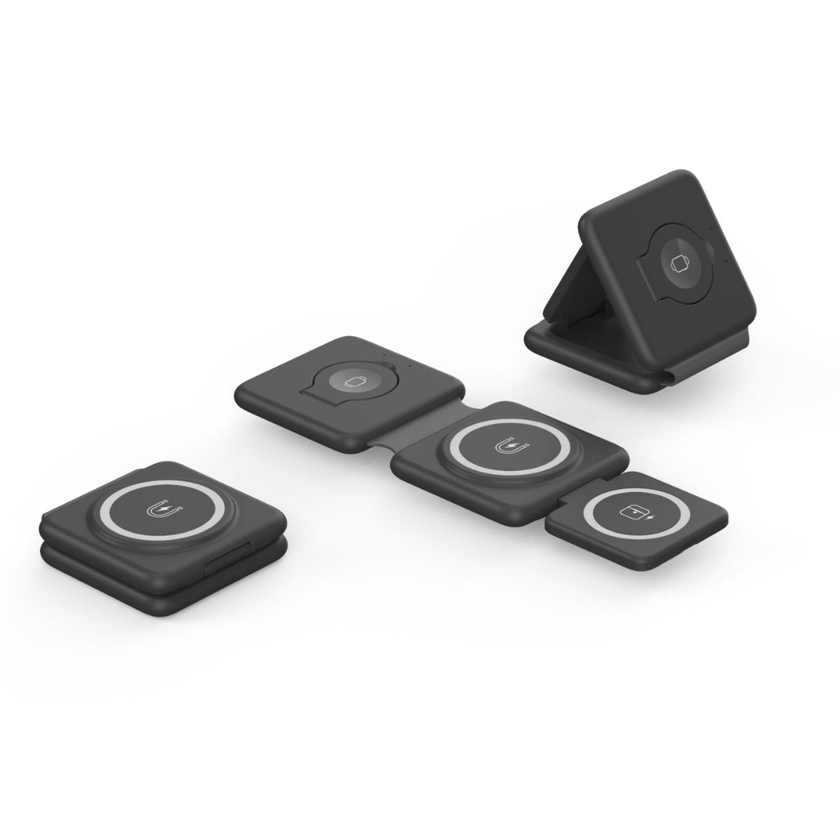 3-in-1 Folding Magnetic Wireless Charger - PEAMANS