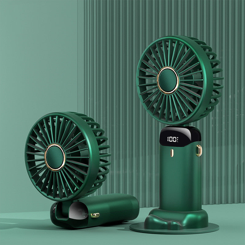Usb Mini Portable Digital Display Electric Fan - PEAMANS