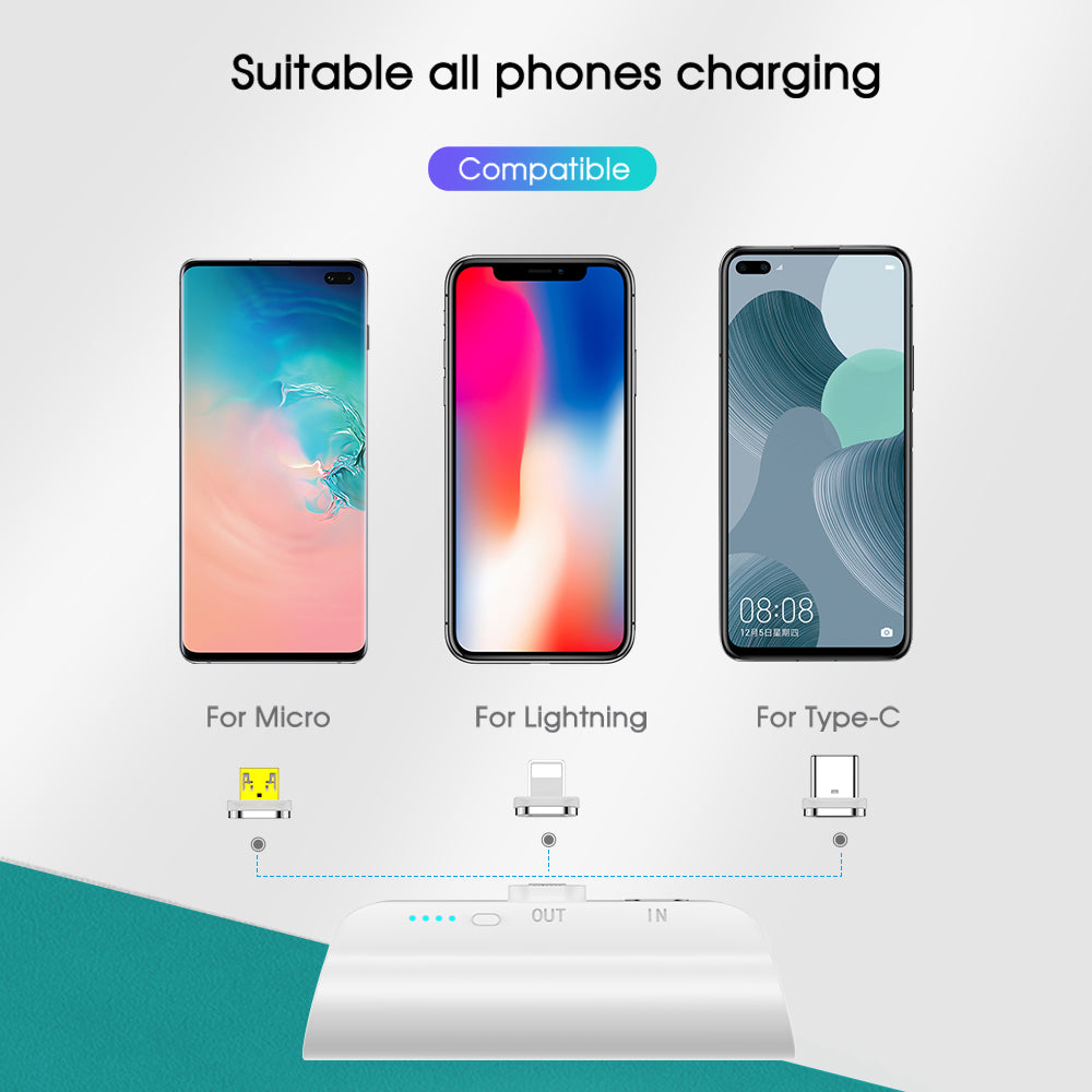 Portable Mini Capsule Magnetic Power Bank - PEAMANS