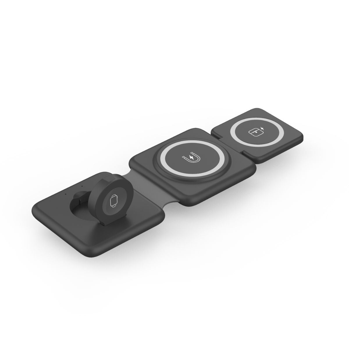 3-in-1 Folding Magnetic Wireless Charger - PEAMANS